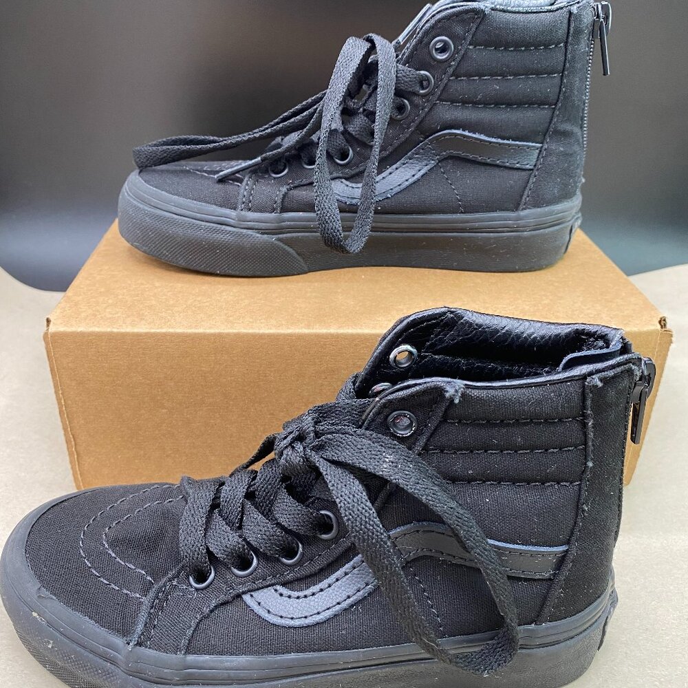 Vans Black High-Top Kids Sneakers